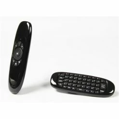 C120 English Version 6-Axis Gyro 2.4G Mini Wireless Air Mouse QWERTY Keyboard For Android/Windows/Mac OS/Linux Systems - Black -IMOU Sales c120 6 axis gyro 2 4g mini air mouse 1571989094779