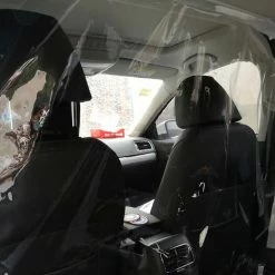Car Insulation Film Transparent Self-Adhesive Taxi Isolation Film Protective Cover Partition Protection Screen, Protection Against Germs, Smoke, Saliva For Driver And Passenger -Transparent -IMOU Sales car insulation film against droplet for driver and passenger 1586416945296