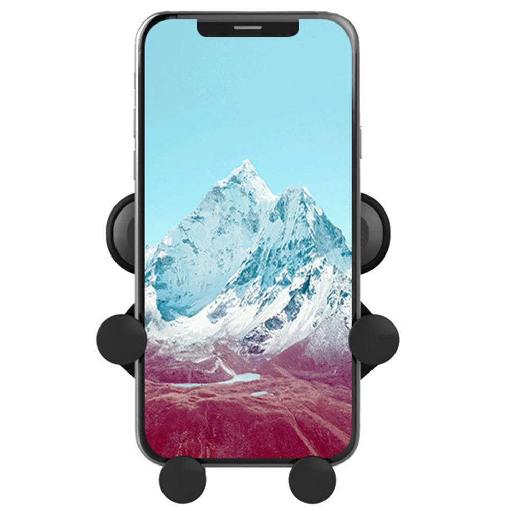 360-Degree Rotation Gravity Air Vent Mount Car Phone Holder For 4.7-6.5 Inch Smartphones - Grey 6 360-Degree Rotation Gravity Air Vent Mount Car Phone Holder For 4.7-6.5 Inch Smartphones - Grey - Image 4