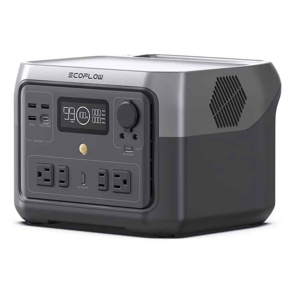 EF EcoFlow RIVER 2 MAX Portable Power Station, 500W Output, 512Wh LiFePO4 Battery Solar Generator, 1 Hour Fast Charging, 11 Output Ports, App Control, Up To 1000W Output Solar Generator For Outdoor Camping/RVs/Home Emergency Use 3 EF EcoFlow RIVER 2 MAX Portable Power Station, 500W Output, 512Wh LiFePO4 Battery Solar Generator, 1 Hour Fast Charging, 11 Output Ports, App Control, Up To 1000W Output Solar Generator For Outdoor Camping/RVs/Home Emergency Use