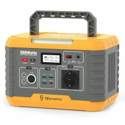 FJDynamics PowerSec MP500 Portable Power Station + 120W Foldable Solar Panel, 500W (Peak 1000W) 520Wh Backup Battery Pure Sine Wave With 2 X AC Outlets, Wireless Charging, 8 Output Ports, Solar Generator For Outdoor Camping, Emergency, RV - EU Plug -IMOU Sales fjdynamics powersec mp500 520wh power station eu plug 096189 1668131046869
