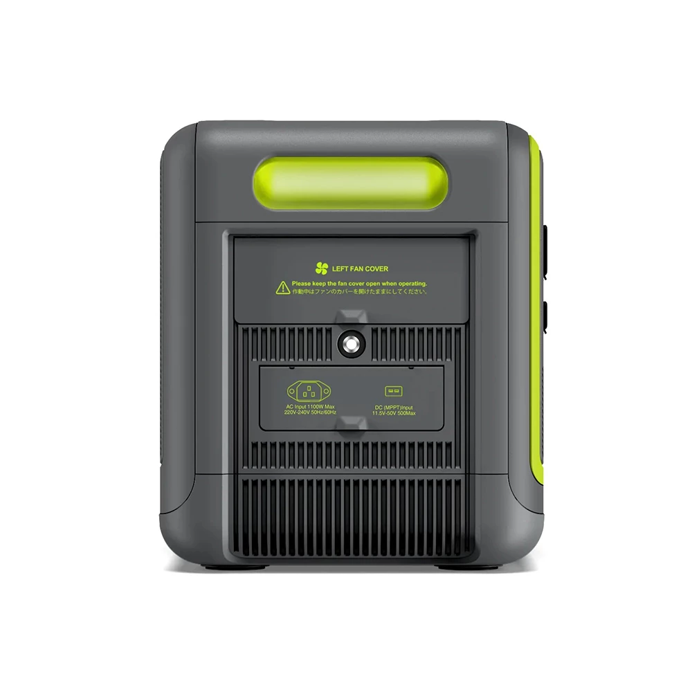 FOSSiBOT F2400 Portable Power Station, 2048Wh LiFePO4 Battery 2400W Output Solar Generator, 3xAC RV Car USB Type-C QC3.0 PD DC5521 Pure Sine Wave Full Outlets, 1.5 Hours Fast Charging, Input Power Adjustment Knob, Bidirectional Inverter, UPS - Green 8 FOSSiBOT F2400 Portable Power Station, 2048Wh LiFePO4 Battery 2400W Output Solar Generator, 3xAC RV Car USB Type-C QC3.0 PD DC5521 Pure Sine Wave Full Outlets, 1.5 Hours Fast Charging, Input Power Adjustment Knob, Bidirectional Inverter, UPS - Green - Image 6
