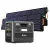 FOSSiBOT F2400 Portable Power Station Kit + 2 X FOSSiBOT SP200 18V 200W Foldable Solar Panel, 2048Wh LiFePO4 Battery 2400W Output Solar Generator, 3xAC RV Car USB Type-C QC3.0 PD DC5521 Pure Sine Wave Full Outlets, 1.5H Fast Charging, UPS, Outdoor -IMOU Sales fossibot f2400 portable power station 2 x sp200 solar panel eu plug ddd61e 1673257461076