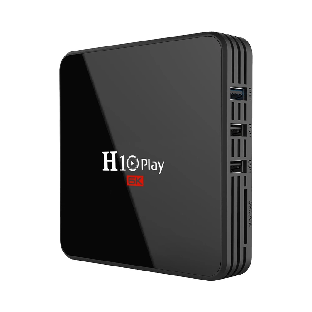 H10 Play Allwinner H6 Android 9.0 6K TV Box 4GB/64GB USB3.0 WiFi LAN Youtube Netflix AirPlay - Black 6 H10 Play Allwinner H6 Android 9.0 6K TV Box 4GB/64GB USB3.0 WiFi LAN Youtube Netflix AirPlay - Black - Image 4