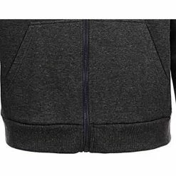 Men Casual Solid Color Long Sleeve Sweatshirt Zipper Hoodie Coat Size 3XL - Dark Gray -IMOU Sales men solid color sweatshirt hoodie dark gray 1571981115492