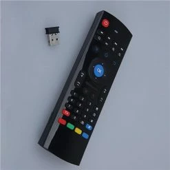 MX3 6-Axis Gyro 2.4G Wireless Air Mouse QWERTY Keyboard Motion-Sensing Remote Control For Android/Windows/Mac OS/Linux Systems - Black -IMOU Sales mx3 6 axis gyro 2 4g wireless air mouse 1571972501782