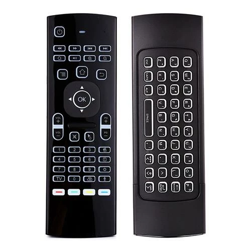 MX3-L-M Backlight & Voice Input 6-Axis Gyro 2.4GHz Wireless Air Mouse QWERTY Keyboard With IR Learning Remote Control For Android/Windows/Linux Systems - Black 3 MX3-L-M Backlight & Voice Input 6-Axis Gyro 2.4GHz Wireless Air Mouse QWERTY Keyboard With IR Learning Remote Control For Android/Windows/Linux Systems - Black
