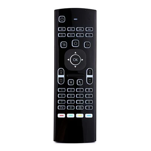 MX3-L-M Backlight & Voice Input 6-Axis Gyro 2.4GHz Wireless Air Mouse QWERTY Keyboard With IR Learning Remote Control For Android/Windows/Linux Systems - Black 4 MX3-L-M Backlight & Voice Input 6-Axis Gyro 2.4GHz Wireless Air Mouse QWERTY Keyboard With IR Learning Remote Control For Android/Windows/Linux Systems - Black - Image 2