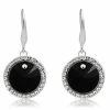 Neoglory Black Crystal Decoration Earrings - Black -IMOU Sales neoglory black crystal decoration earrings 1571987458434