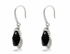 Neoglory Black Crystal Decoration Earrings - Black -IMOU Sales neoglory black crystal decoration earrings 1571987459099