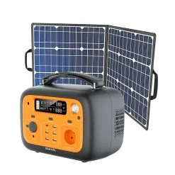 OUKITEL P501 500W 505Wh Portable Power Station + Flashfish SP 18V/100W Foldable Solar Panel Outdoor Solar Generator Kit
