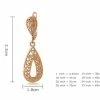 Rigant 18K RGP Retro Style Water Drop Earrings - Golden -IMOU Sales rigant 18k rgp retro style water drop earrings golden 1571986266660