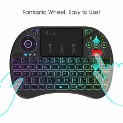 Rii X8 RGB Backlight 2.4G Mini Wireless QWERTY Keyboard Touchpad Combo With Multi Touch & Scroll Wheel -IMOU Sales rii x8 rgb backlight wireless keyboard touchpad combo 1571988597792