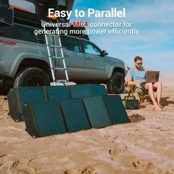 ROCKPALS SP003 100W Foldable Solar Panel For Solar Generator And USB Devices, 21.5%-23.5% Conversion Efficiency, Support Parallel, QC 3.0 Fast Charging, Compatible With Jackery/EF/Bluetti/Anker/Goal Zero Power Station, Portable Solar Panel Charger -IMOU Sales rockpals sp003 100w foldable solar panel 05f18f 1670903160621
