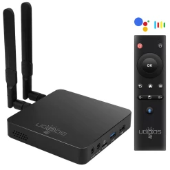 UGOOS AM6B Plus Amlogic S922X-J 4GB/32GB Android 9.0 4K TV BOX Wake Up On LAN With 2.4G+5G MIMO WIFI 1000M LAN Bluetooth 5.0 HDMI 2.1 USB 3.0 - Black