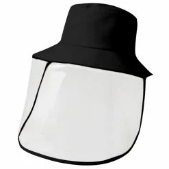 Anti-spitting Protective Hat Cover Outdoor Fisherman Hat Cap Anti-fog Saliva Empty Top Hat Anti-epidemic AntiHat - Black